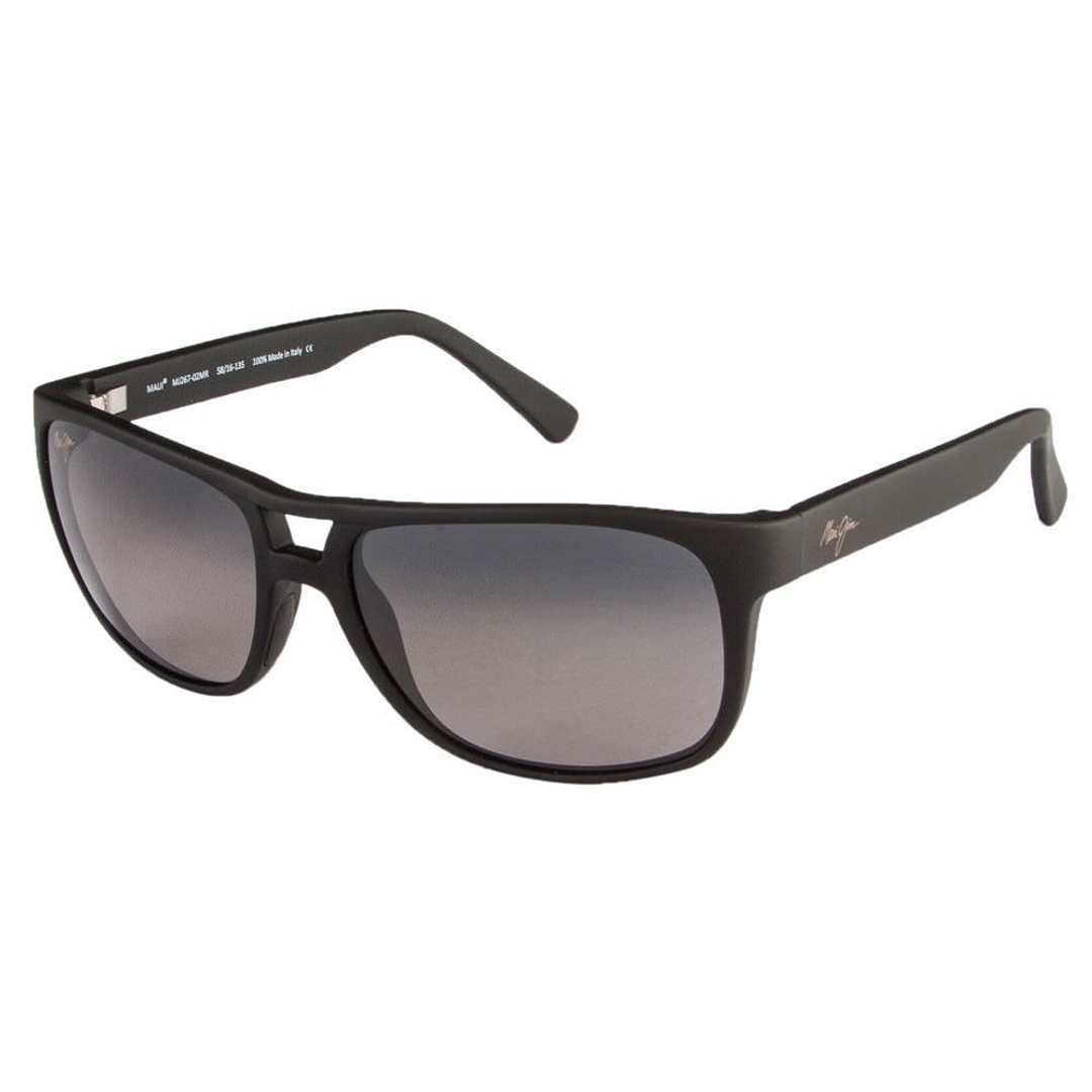 Buy Maui Jim Waterways GS267-02MR Matte Black Rubber Neutral Grey