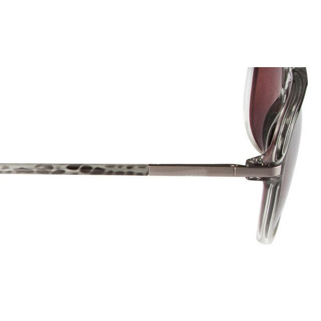 BRANDED Light Grey Full Rim Square left side