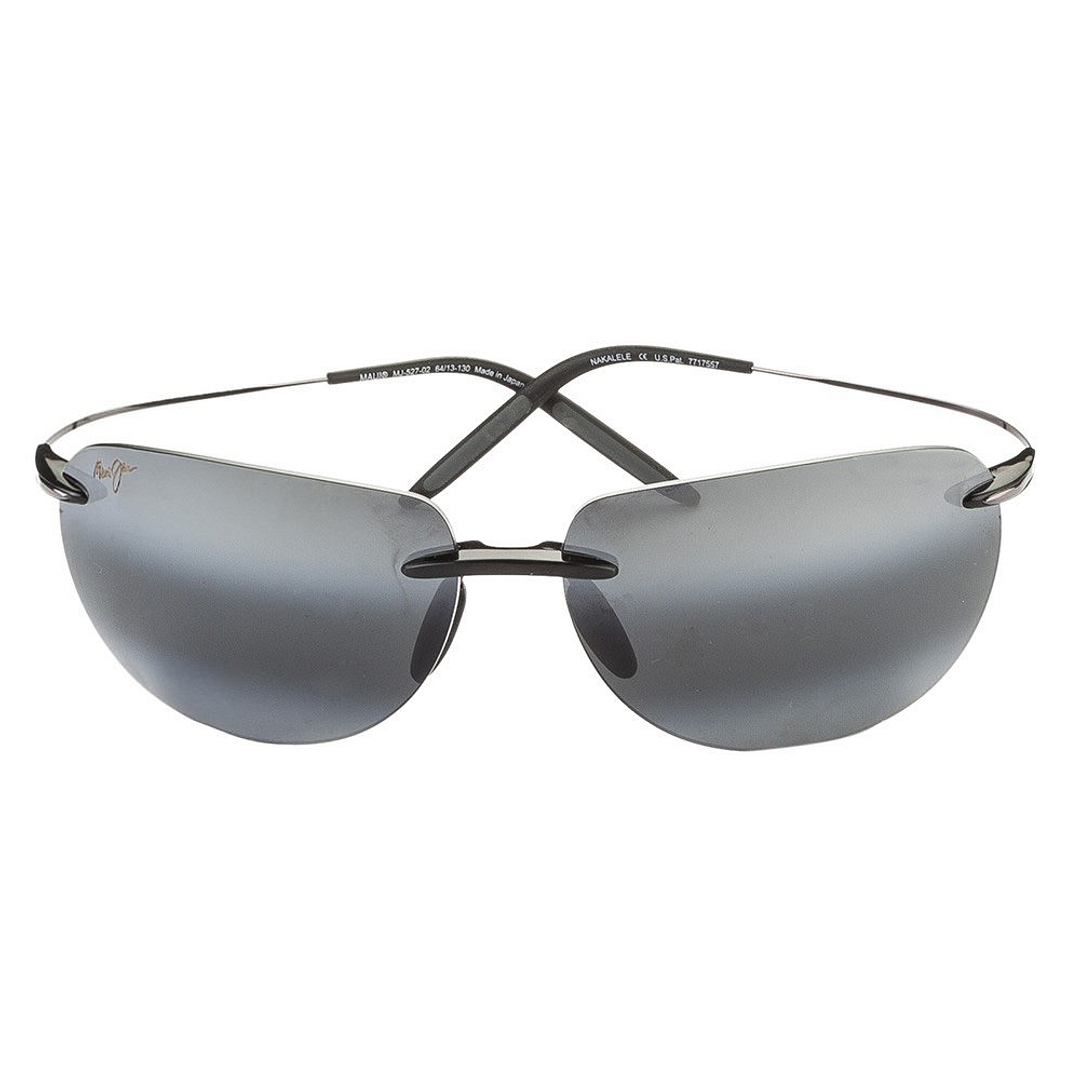 BRANDED Dark Gunmetal Rimless Rectangle right side