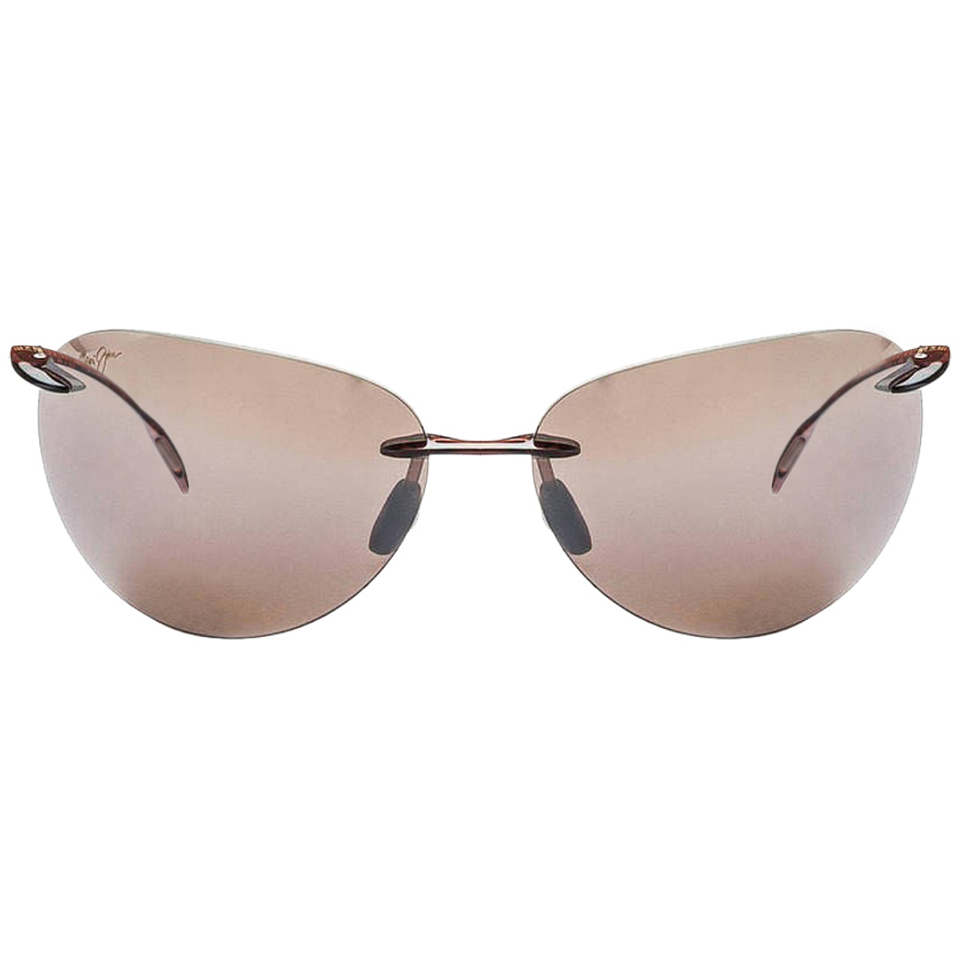 BRANDED Red Rimless Aviator left side