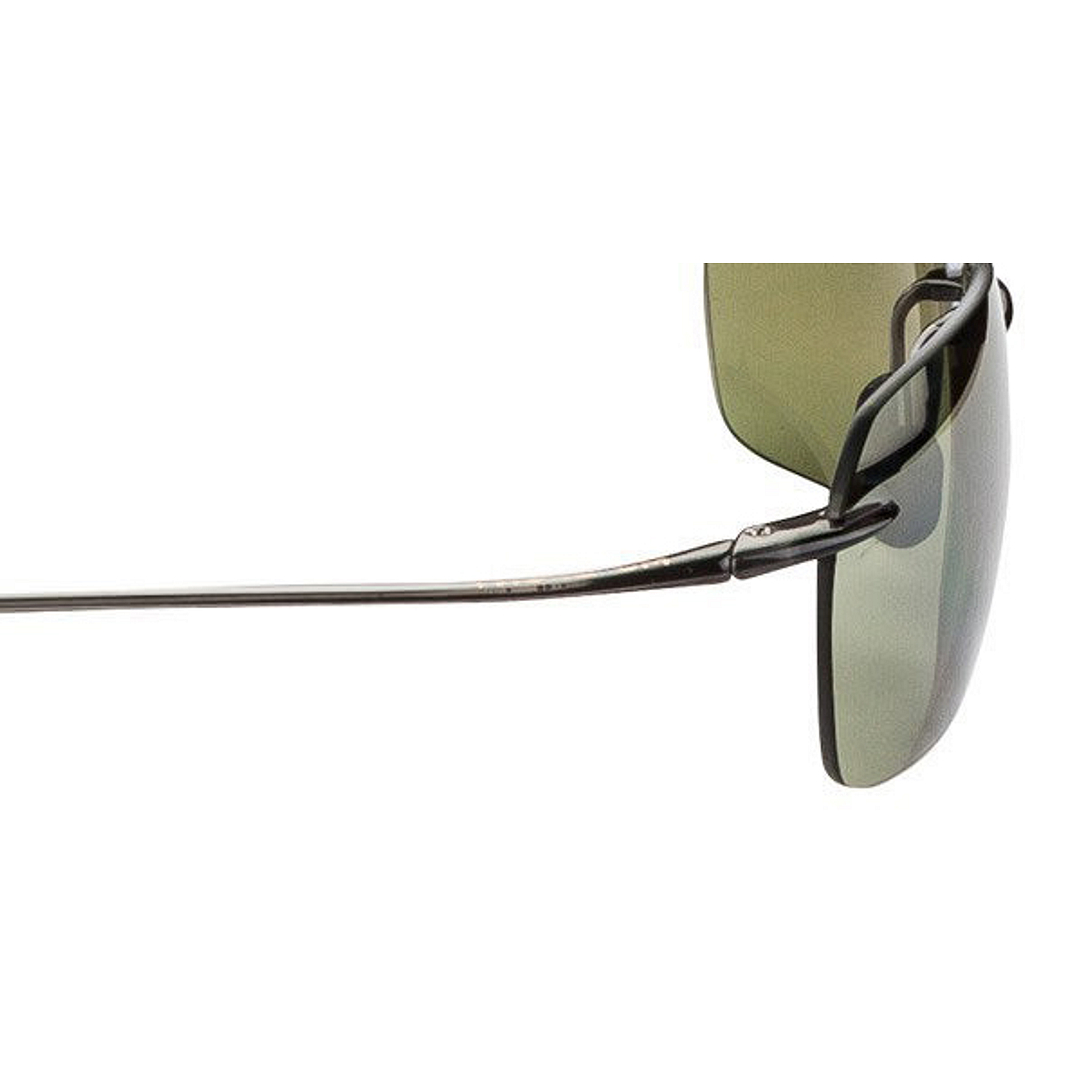 BRANDED Light Grey Rimless Oval left side