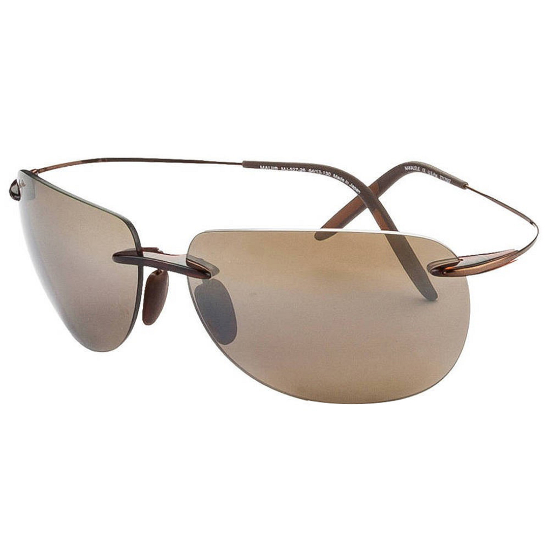 BRANDED Golden Brown Rimless Rectangle left side