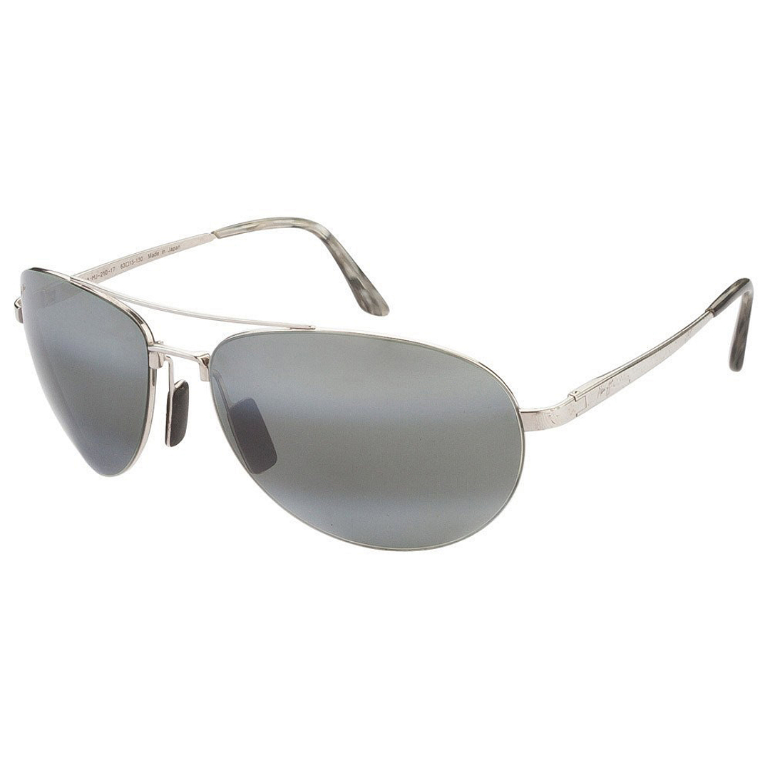 BRANDED Silver Full Rim Aviator left side