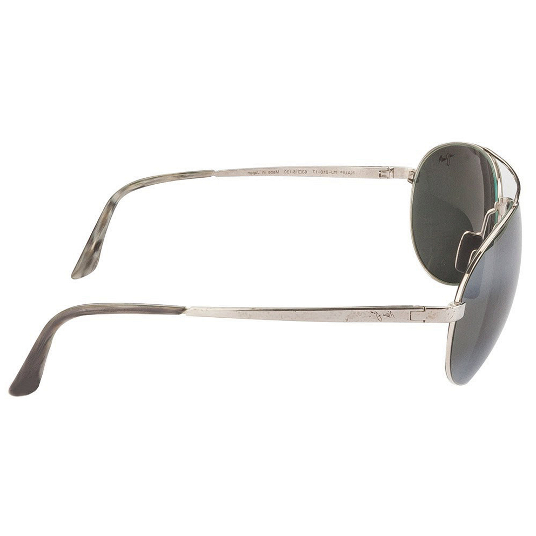BRANDED Silver Full Rim Aviator right side