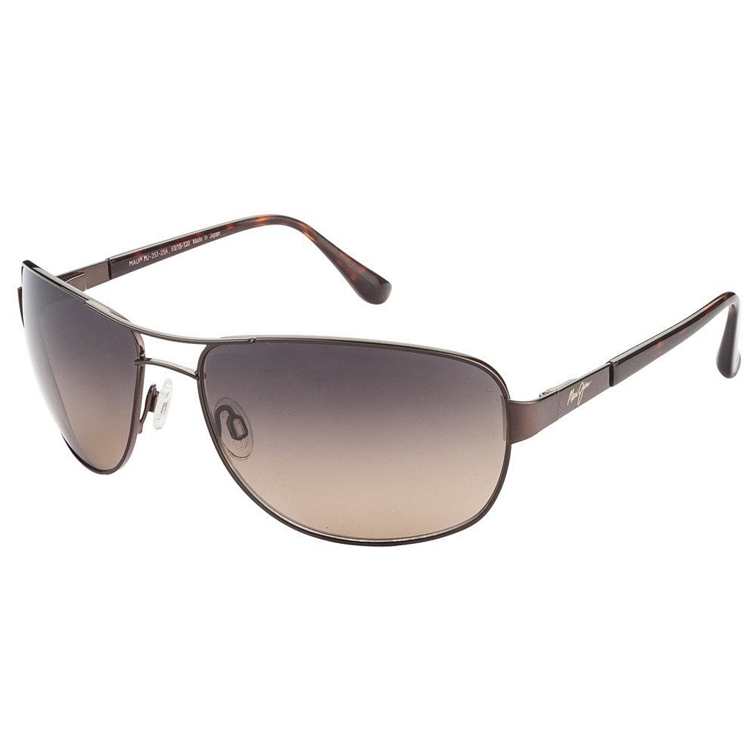 BRANDED Dark Brown Full Rim Aviator right side