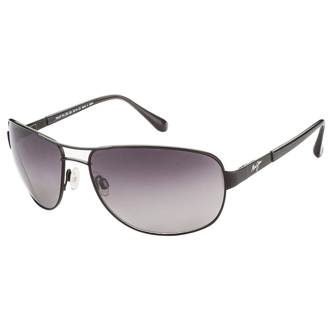 BRANDED Black Full Rim Aviator right side