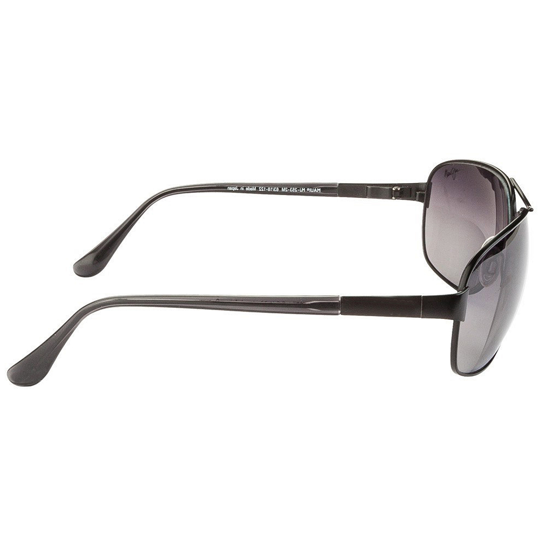 BRANDED Black Full Rim Aviator left side