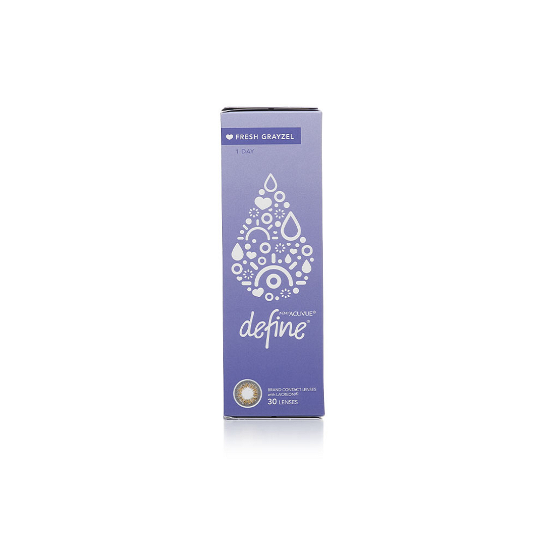 Johnson & Johnson 1 Day Acuvue Define Fresh Grayzel Plano Dailies 30LP Johnson   Johnson left side