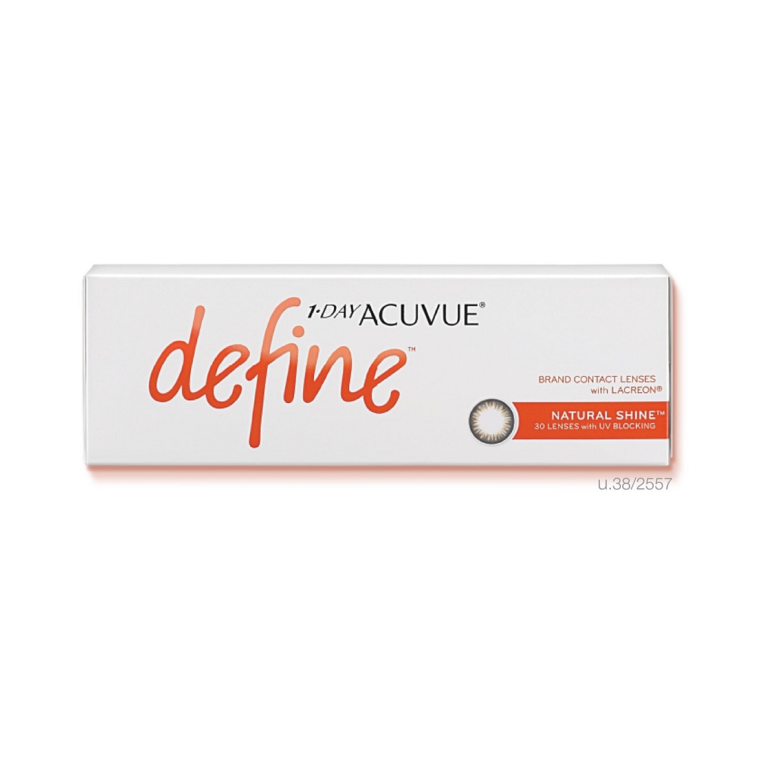 Johnson & Johnson 1 Day Acuvue Define Natural Shine Plano Dailies 30LP Johnson   Johnson left side