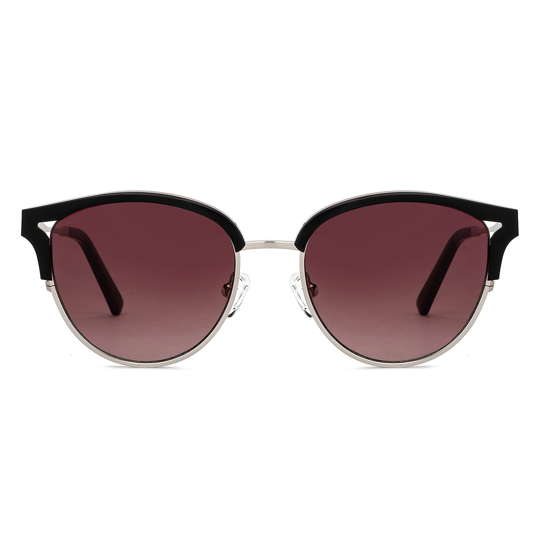 John Jacobs Online Dark Gunmetal Full Rim Cat Eye right side