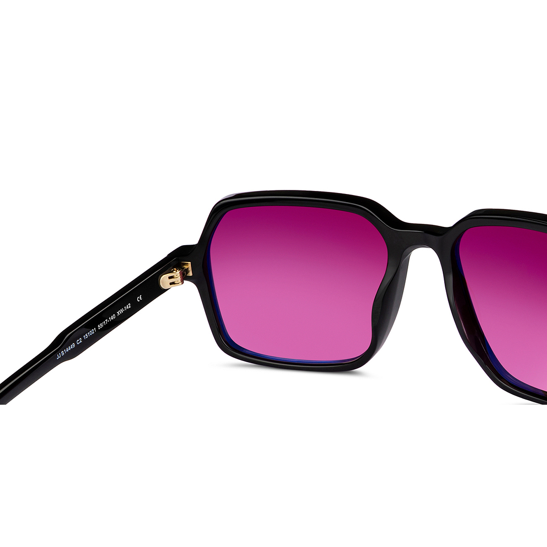 John Jacobs Online Black Full Rim Square right side