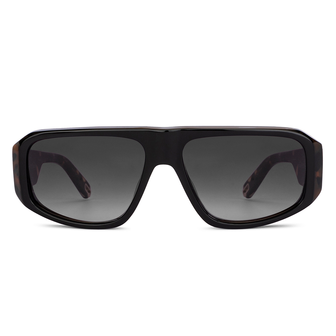 John Jacobs Black Full Rim Square left side