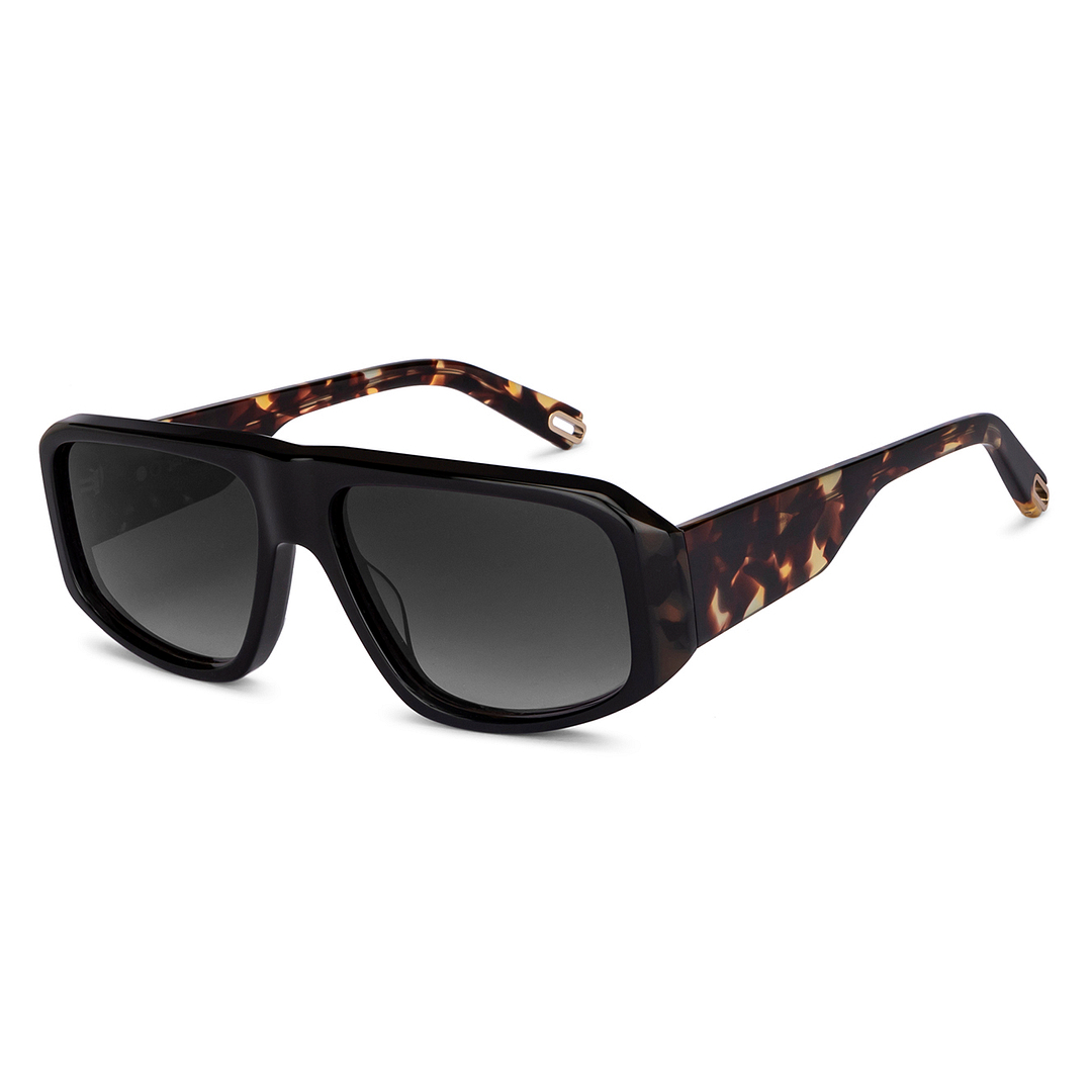 John Jacobs Black Full Rim Square right side