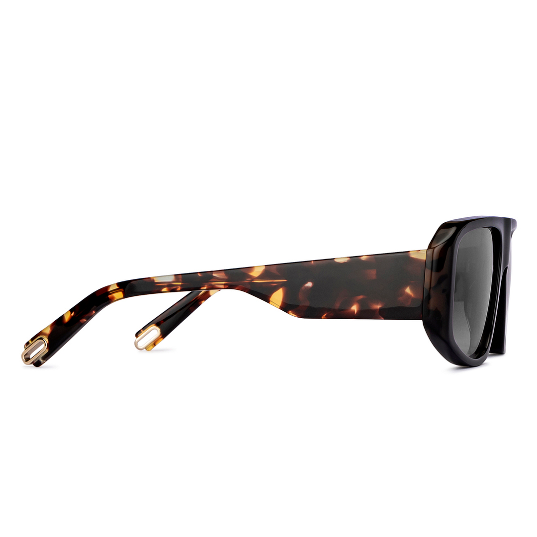 John Jacobs Black Full Rim Square left side