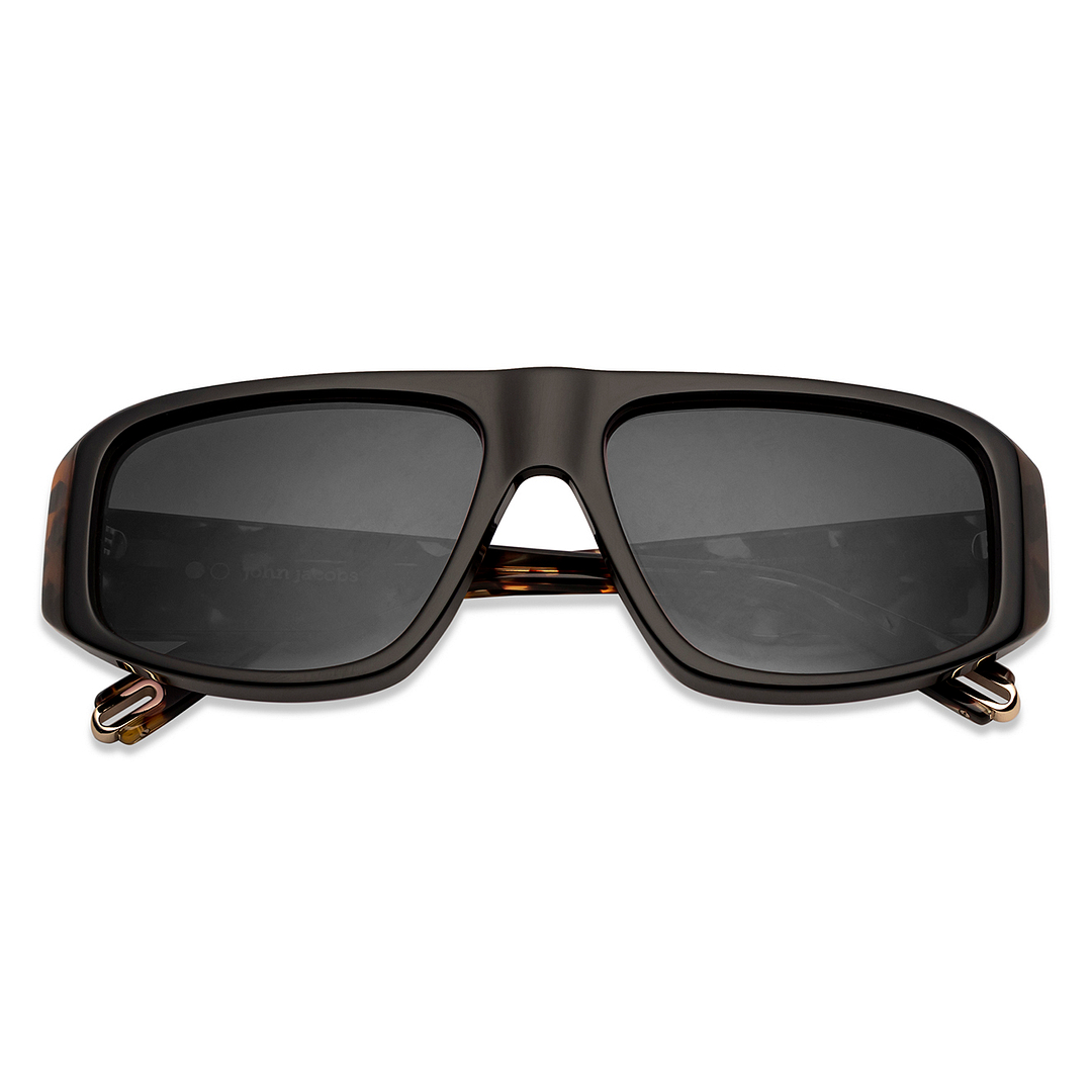 John Jacobs Black Full Rim Square left side