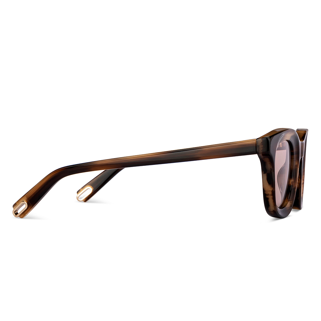 John Jacobs Online Light Brown Full Rim Square left side