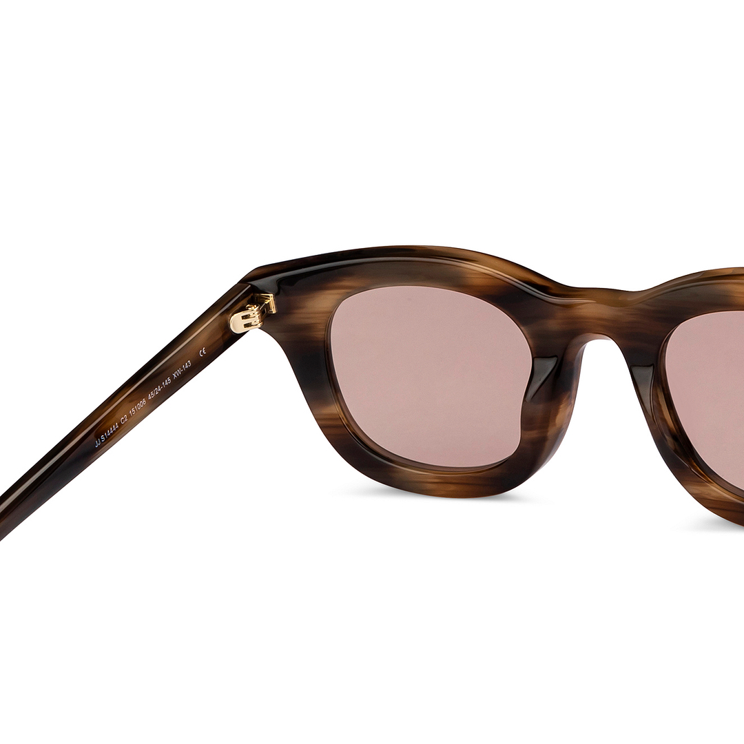 John Jacobs Online Light Brown Full Rim Square right side