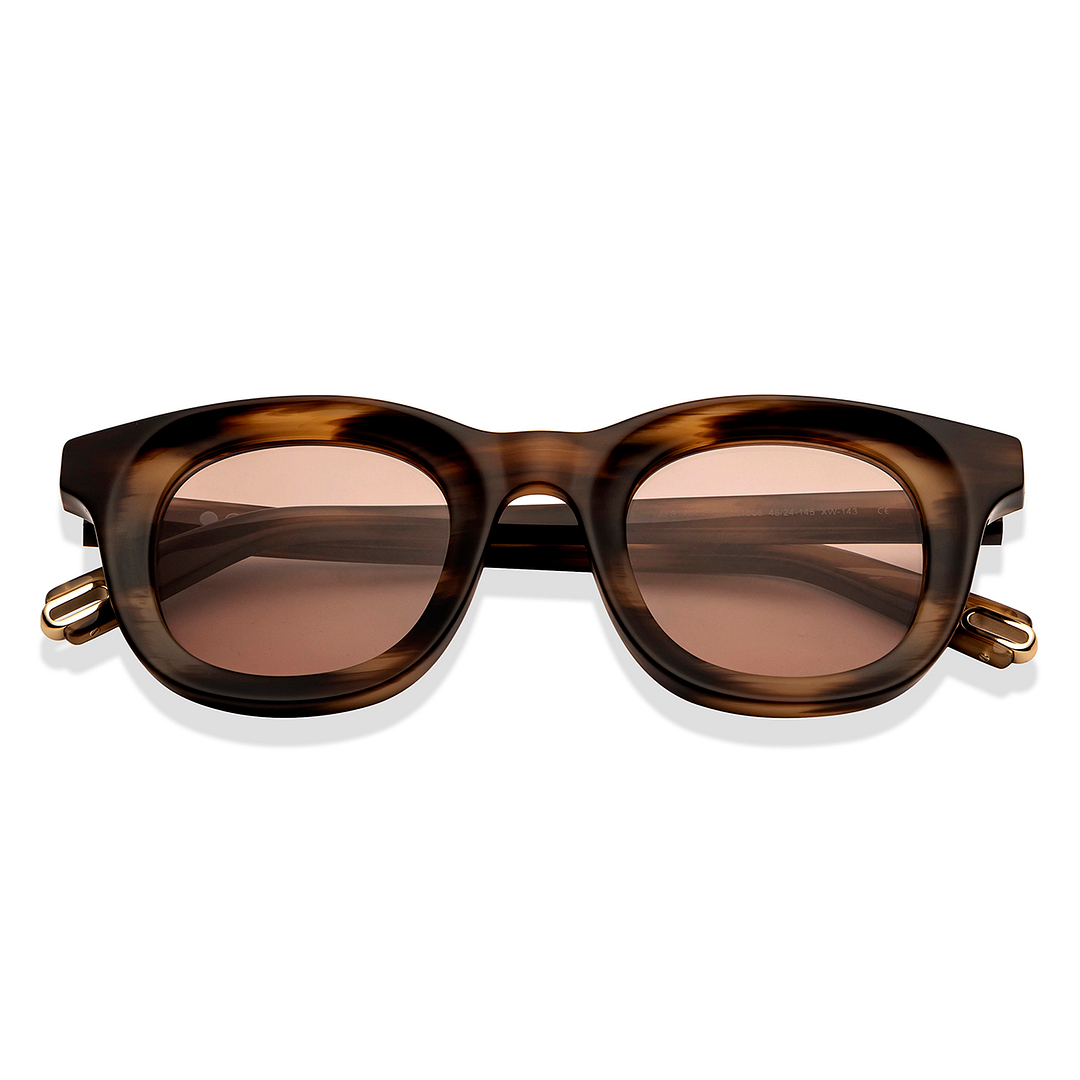 John Jacobs Online Light Brown Full Rim Square left side