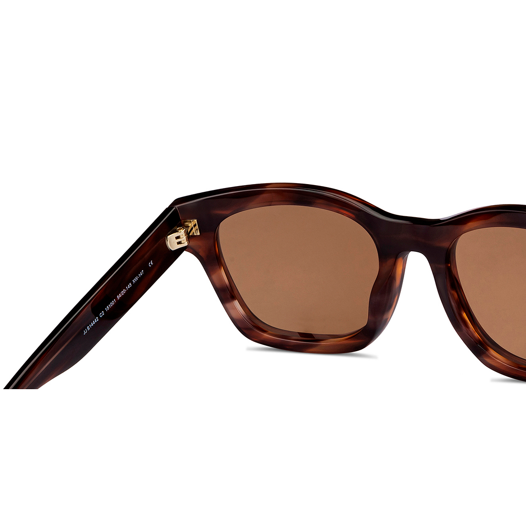 John Jacobs Light Brown Full Rim Square right side