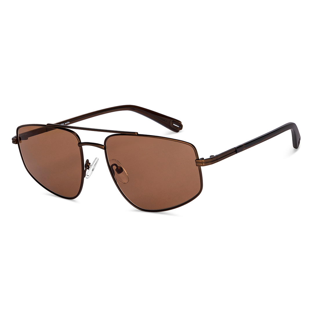 John Jacobs Online Dark Brown Full Rim Rectangle right side