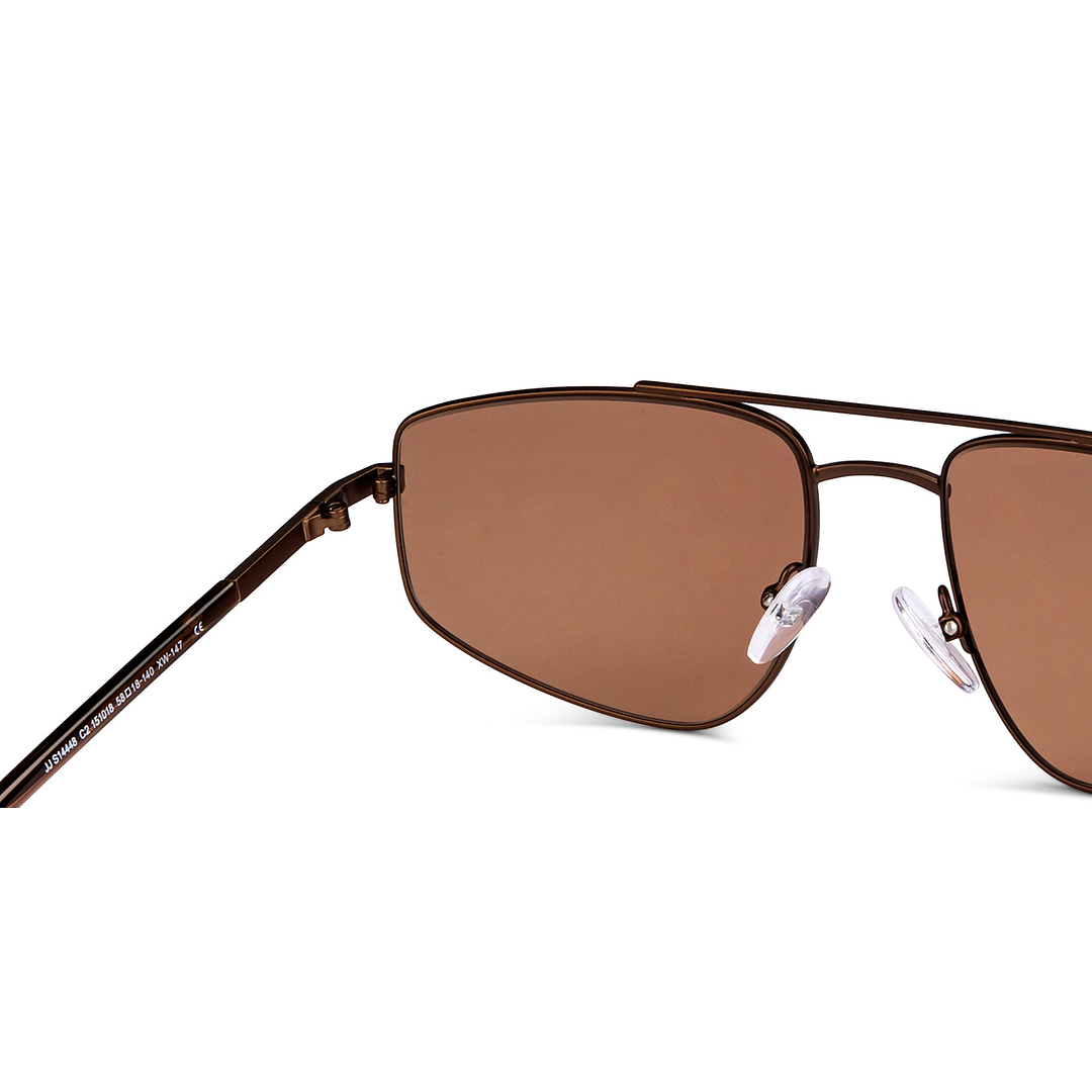 John Jacobs Online Dark Brown Full Rim Rectangle right side