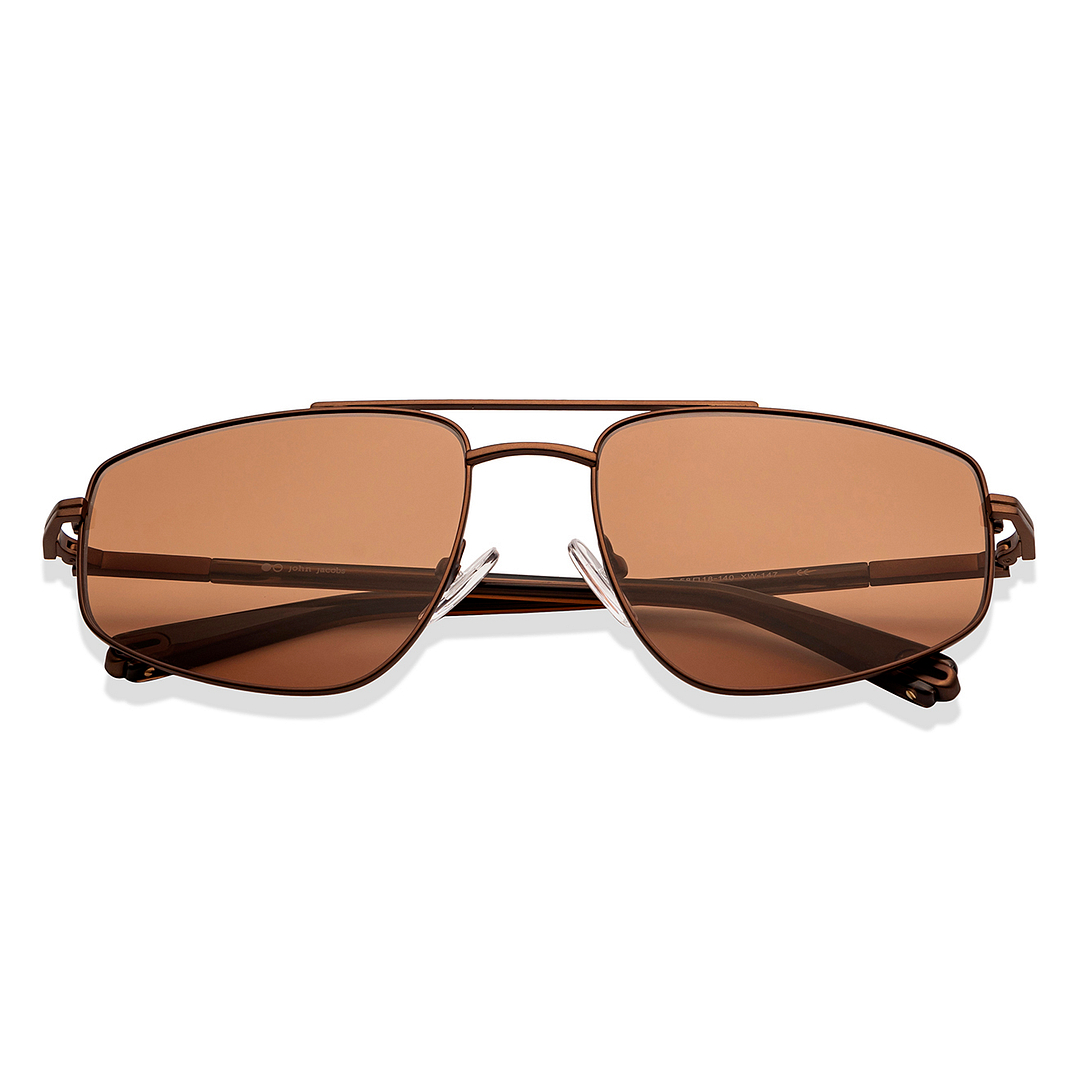 John Jacobs Online Dark Brown Full Rim Rectangle left side