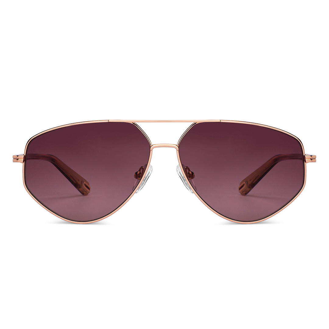 John Jacobs Online Gold Full Rim Aviator right side