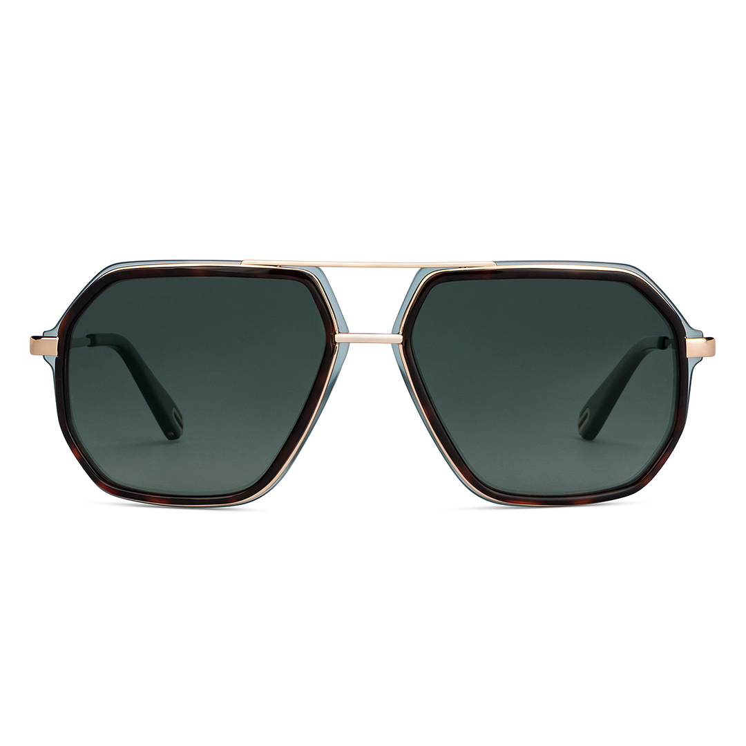 John Jacobs Online Gold Full Rim Aviator left side