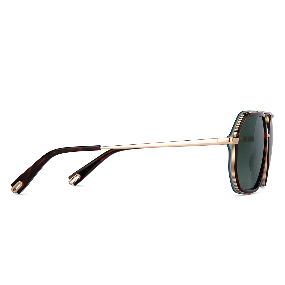 John Jacobs Online Gold Full Rim Aviator left side