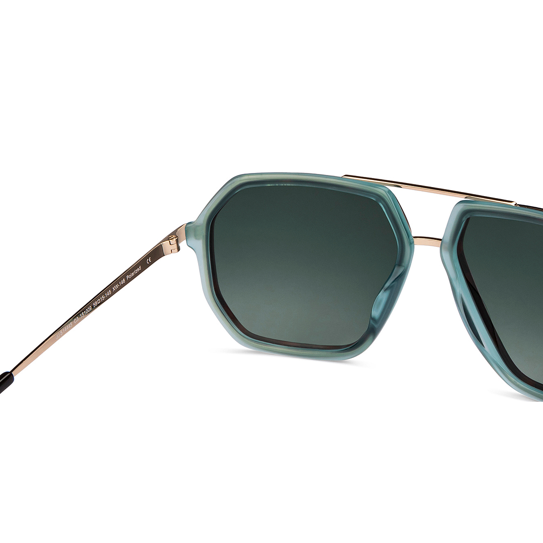 John Jacobs Online Gold Full Rim Aviator right side