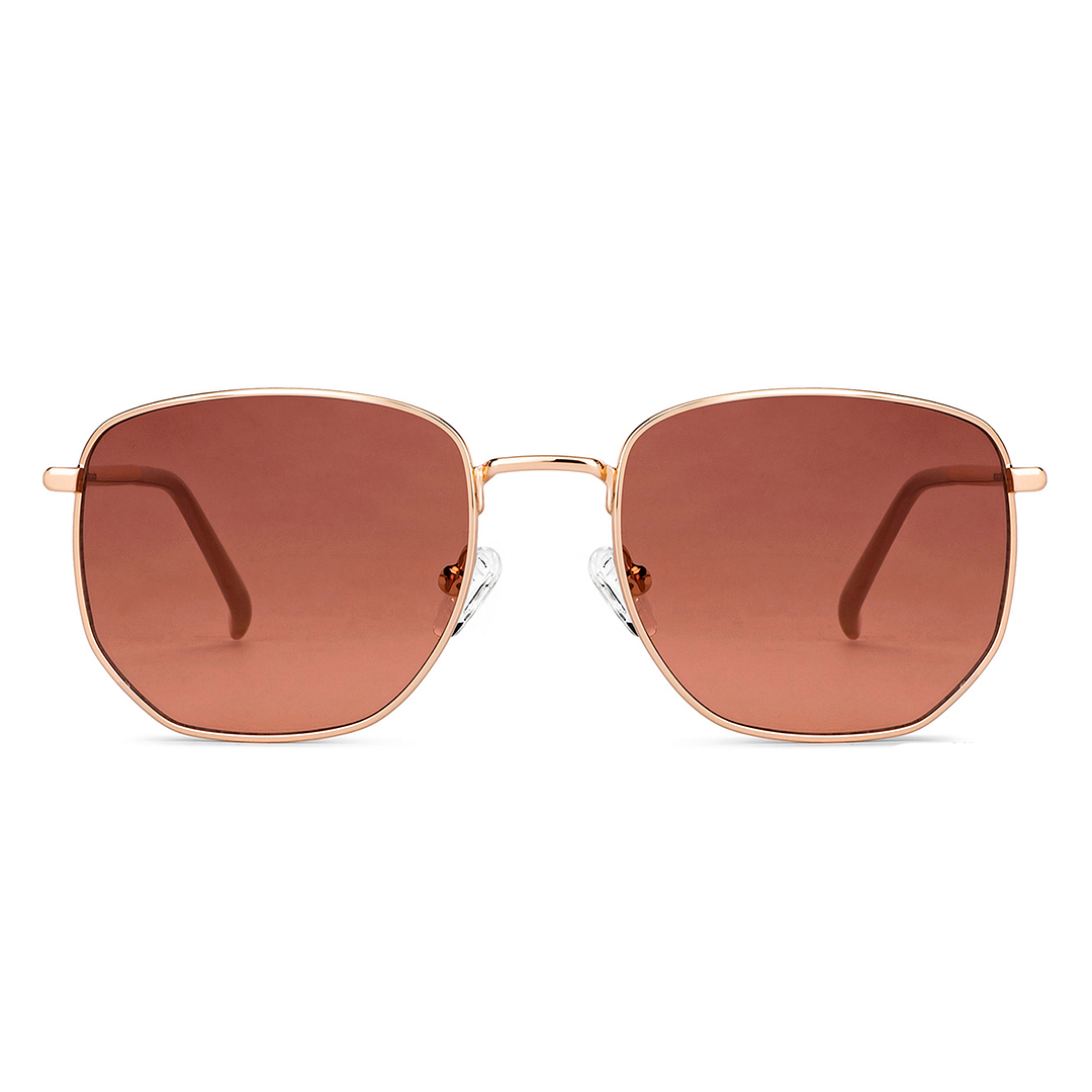 John Jacobs Online Gold Full Rim Square right side