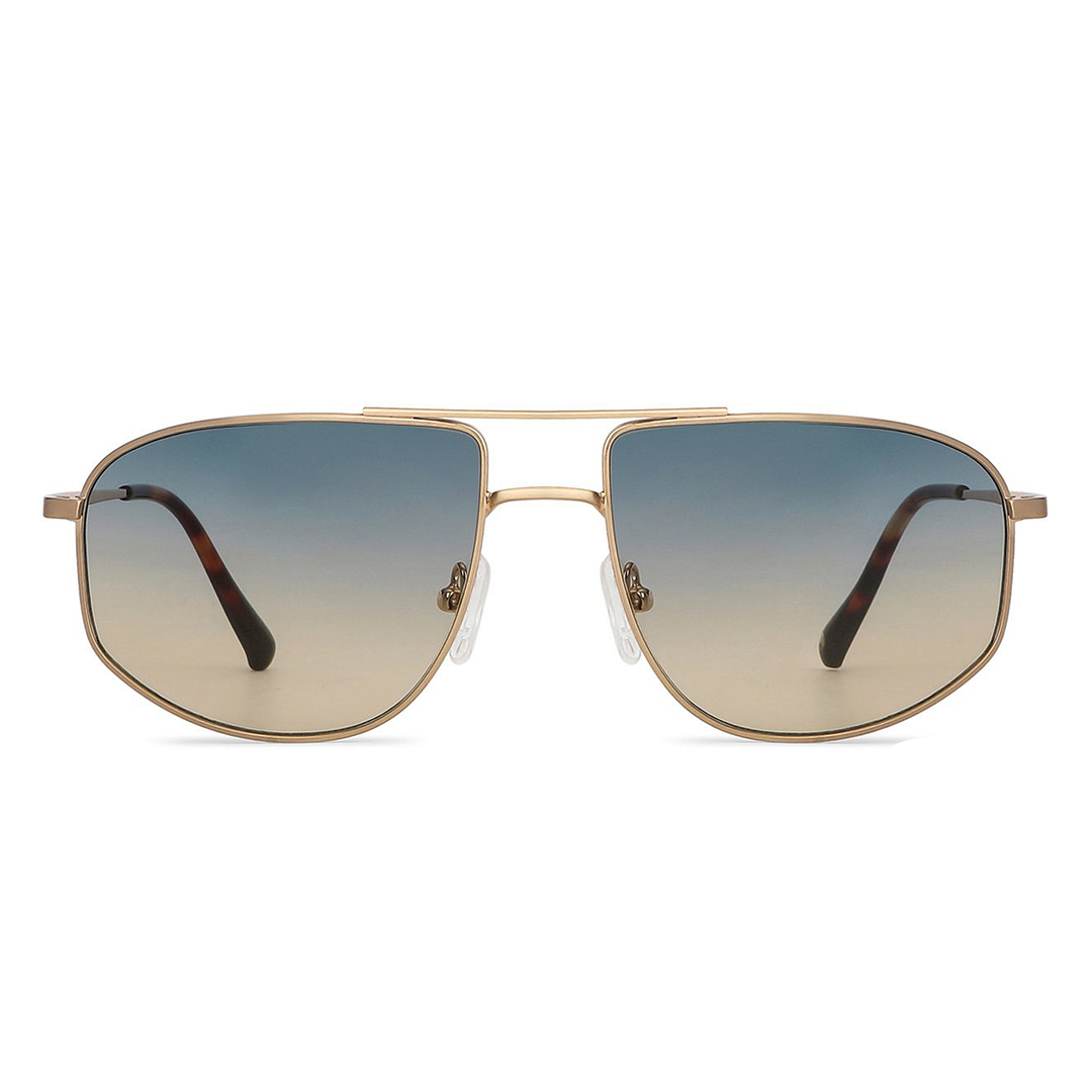 Buy Gold Tortoise Blue Gradient Full Rim Aviator John Jacobs JJ