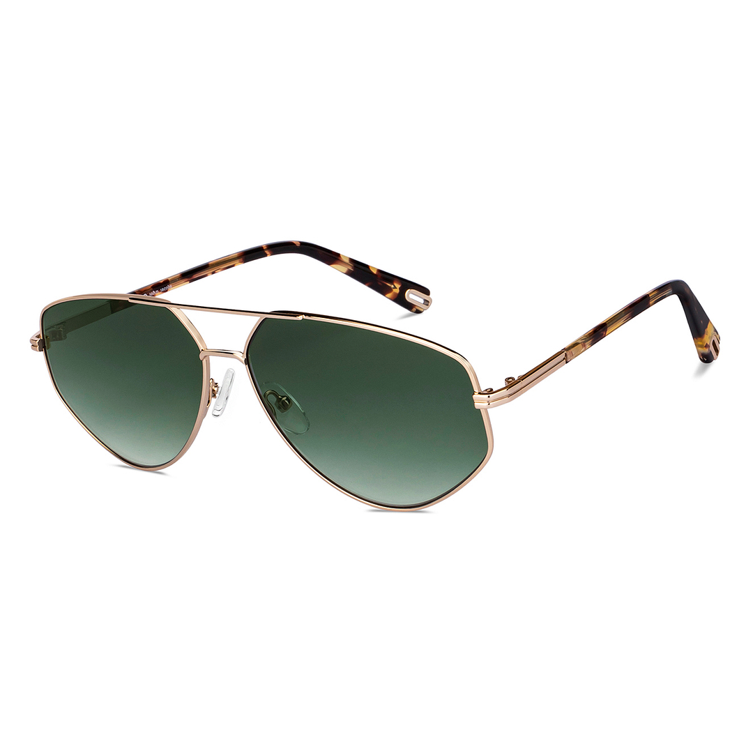 John Jacobs Online Gold Full Rim Aviator right side