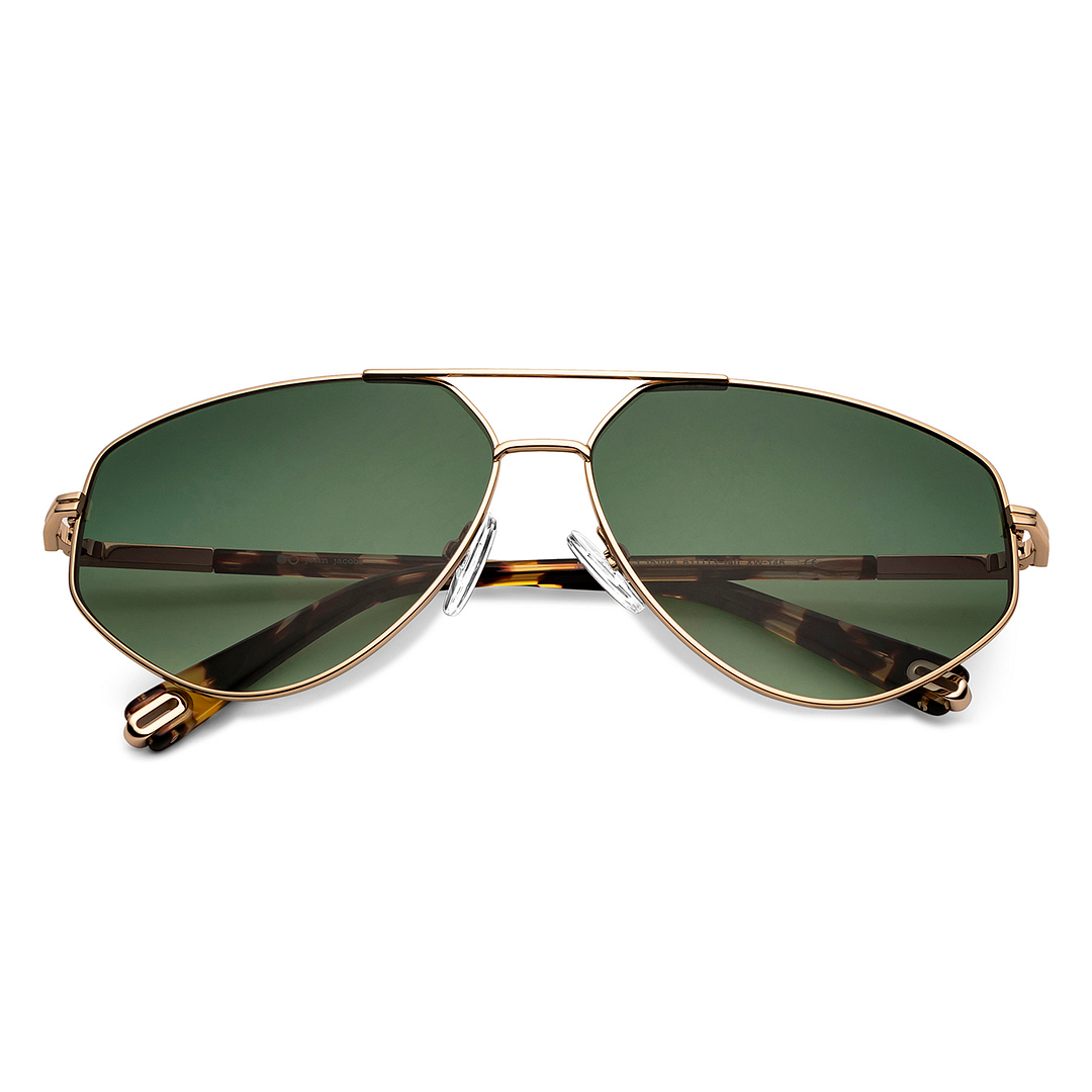 John Jacobs Online Gold Full Rim Aviator left side