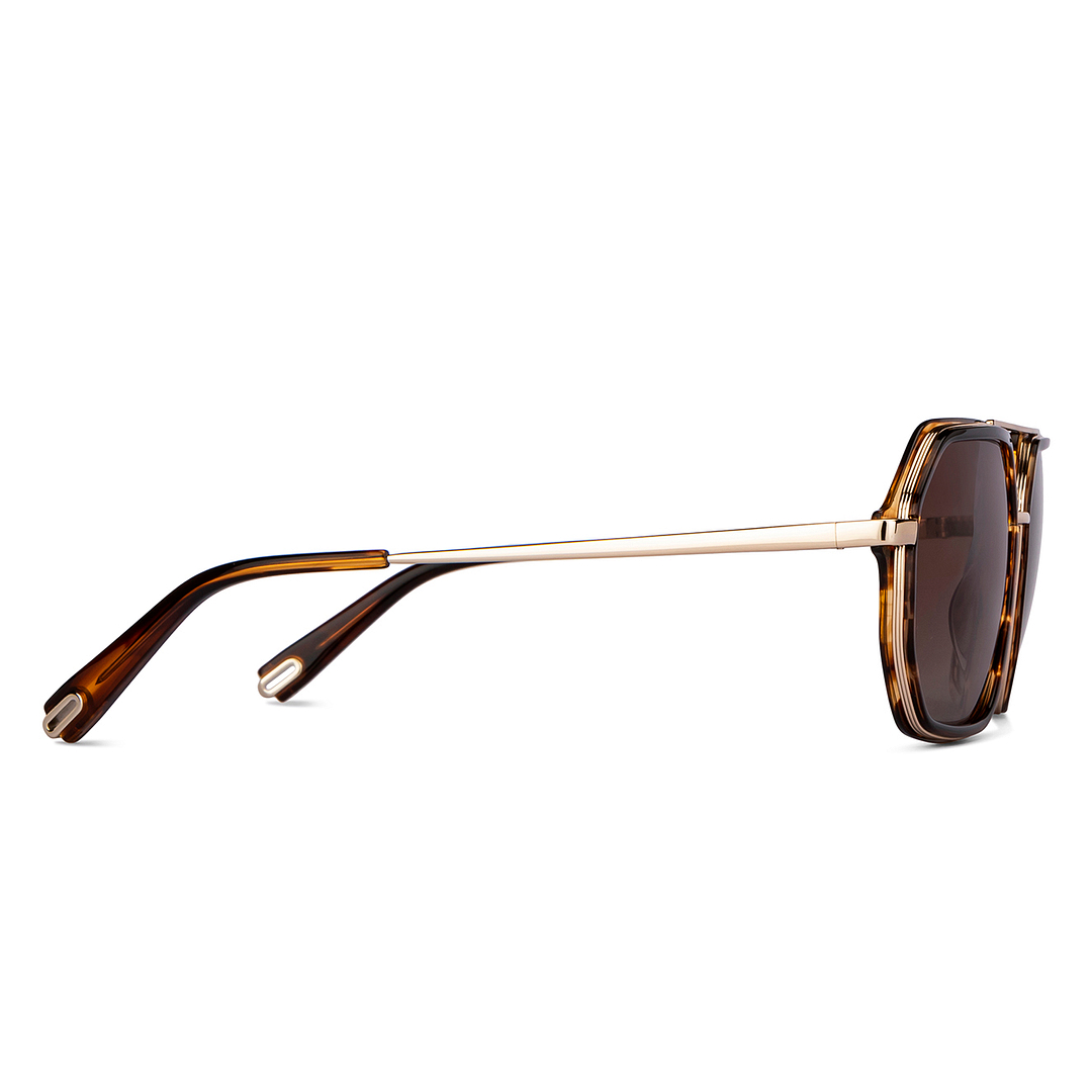 John Jacobs Online Gold Full Rim Aviator left side