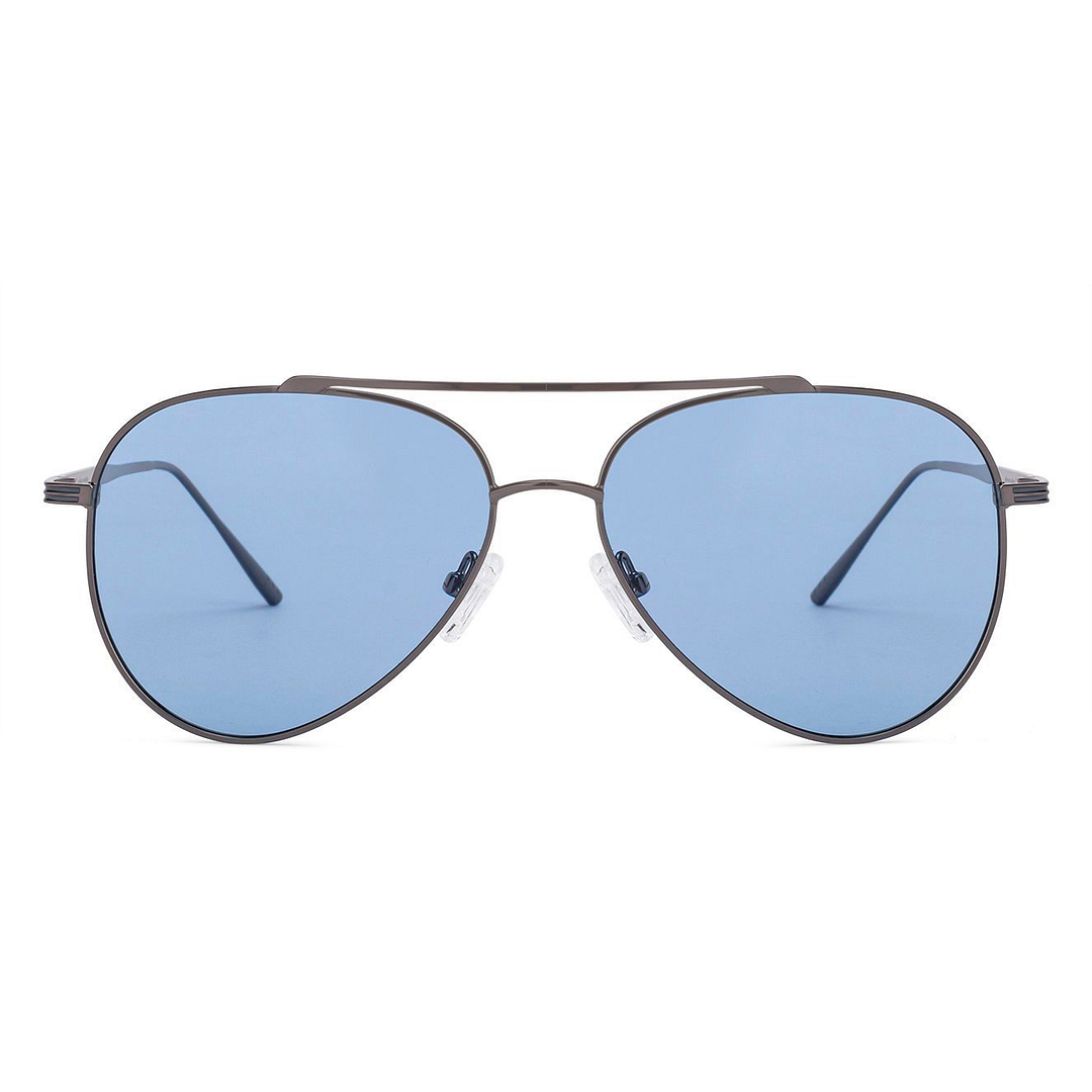 ！JJ！ Buy Blue Gunmetal Full Rim Aviator John Jacobs JJ TINTS JJ S12474