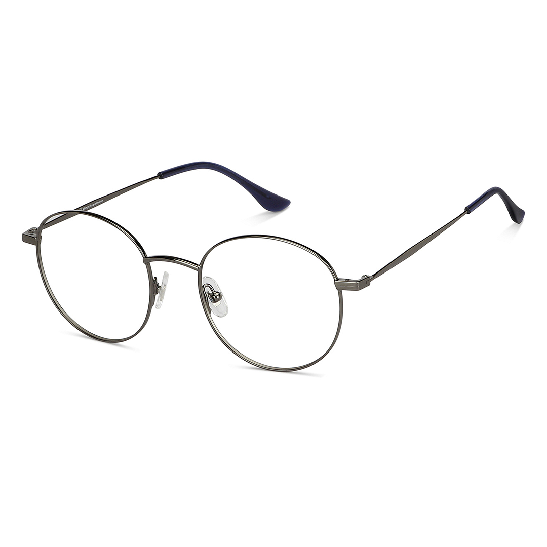 John Jacobs Online Gunmetal Full Rim Round right side