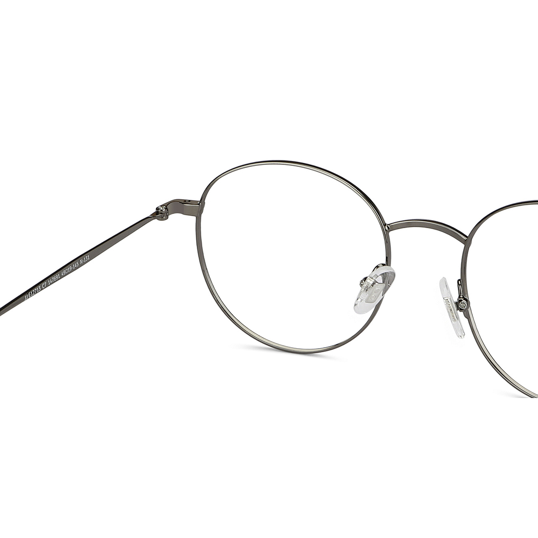 John Jacobs Online Gunmetal Full Rim Round right side