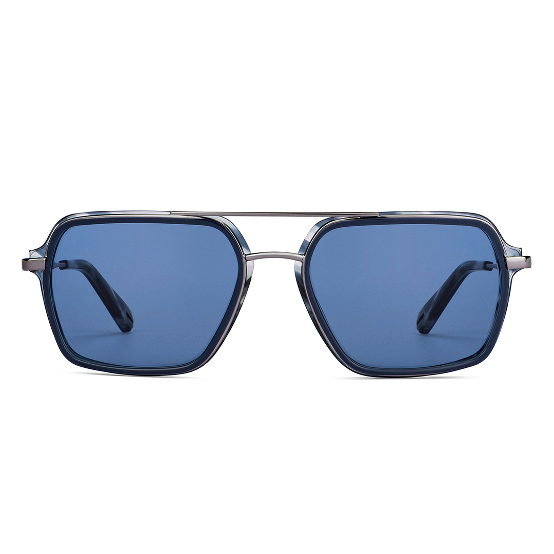 John Jacobs Gunmetal Full Rim Square left side