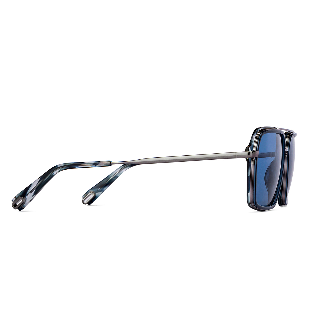 John Jacobs Gunmetal Full Rim Square left side