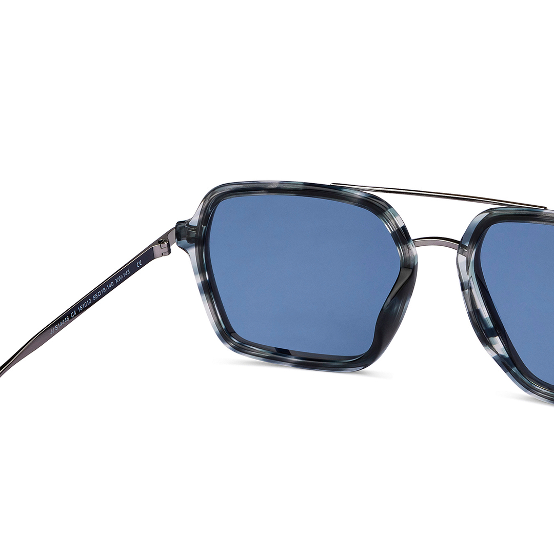 John Jacobs Gunmetal Full Rim Square right side