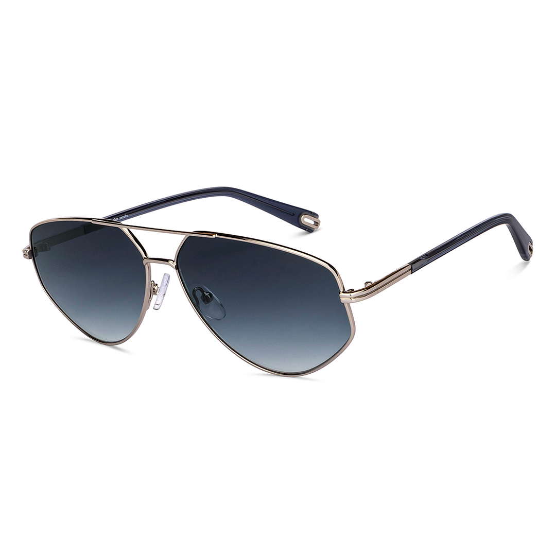 John Jacobs Silver Full Rim Aviator right side