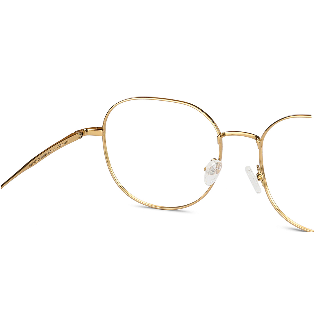 John Jacobs Online Gold Full Rim Round left side
