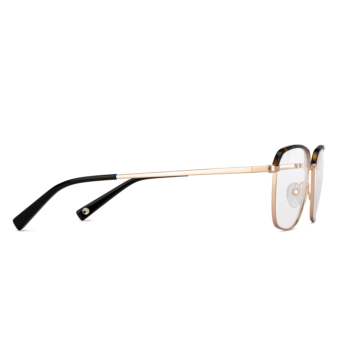 John Jacobs Gold Full Rim Square left side