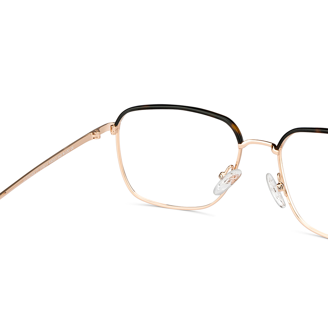 John Jacobs Gold Full Rim Square right side
