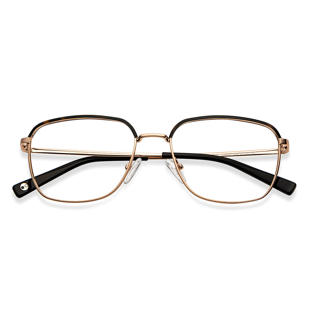 John Jacobs Gold Full Rim Square left side
