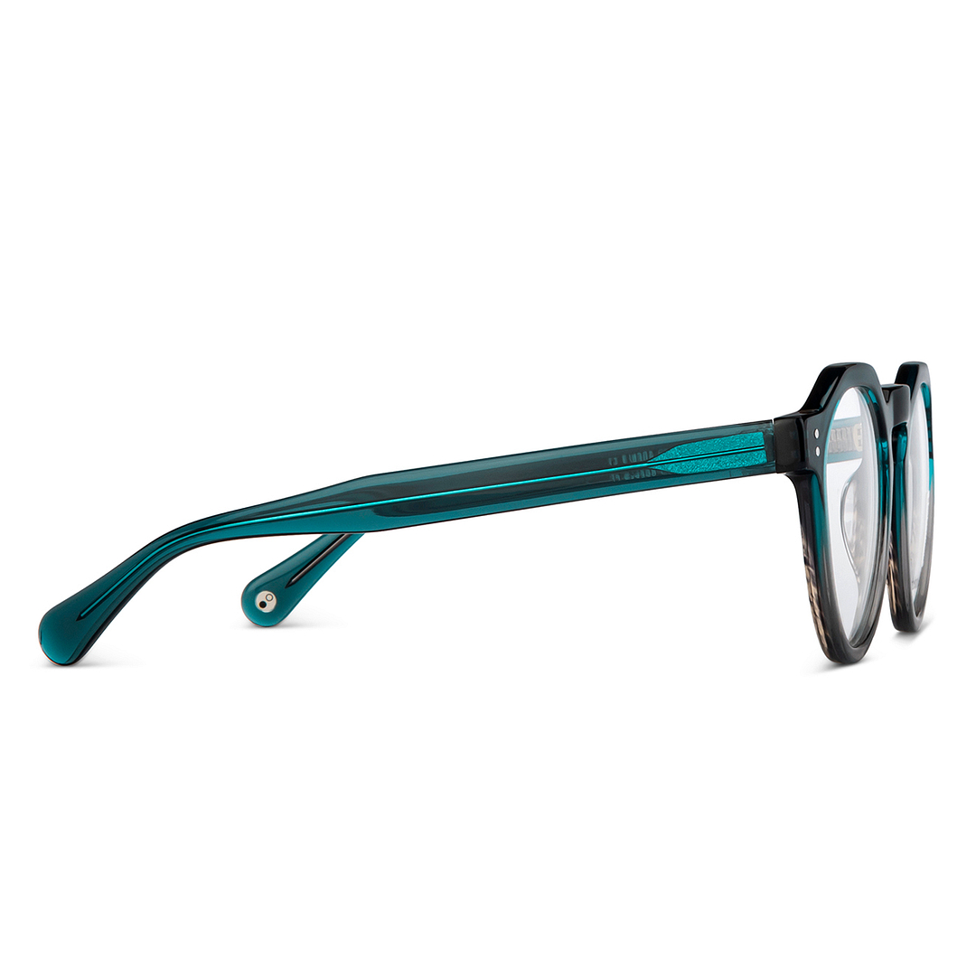 John Jacobs Online Green Full Rim Round left side