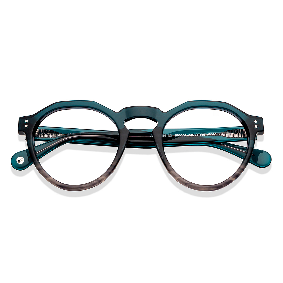 John Jacobs Online Green Full Rim Round left side