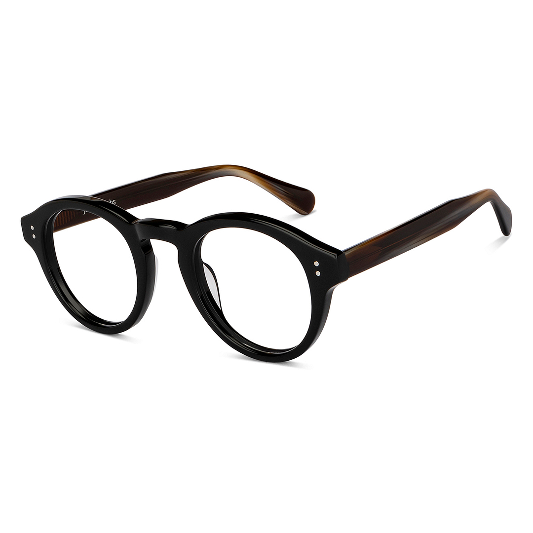 John Jacobs Online Black Full Rim Round right side