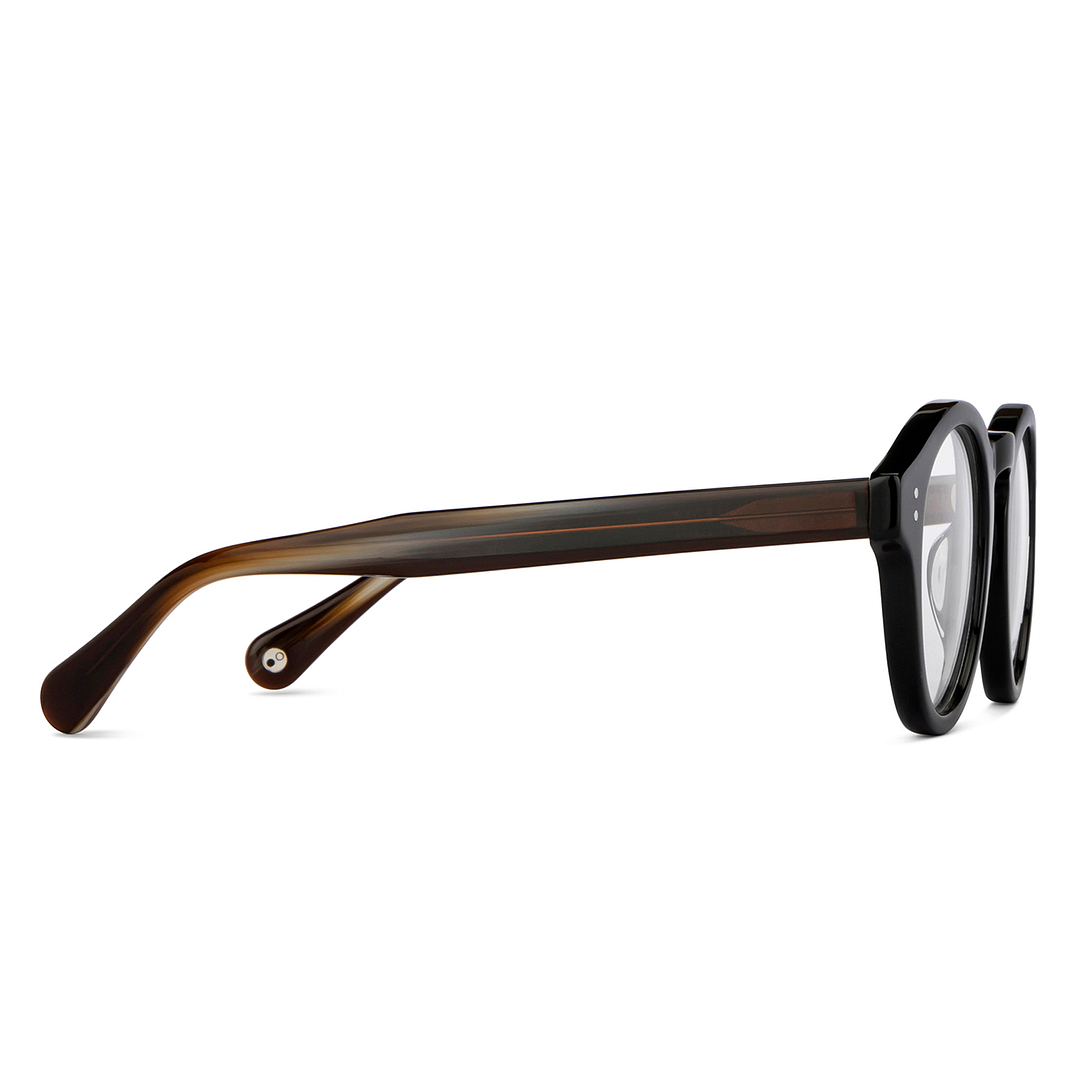 John Jacobs Online Black Full Rim Round left side